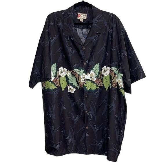 Vintage‎ Hilo Hattie Mens Hawaiian Short Sleeve Button Up Shirt Size 3XL - Picture 1 of 5